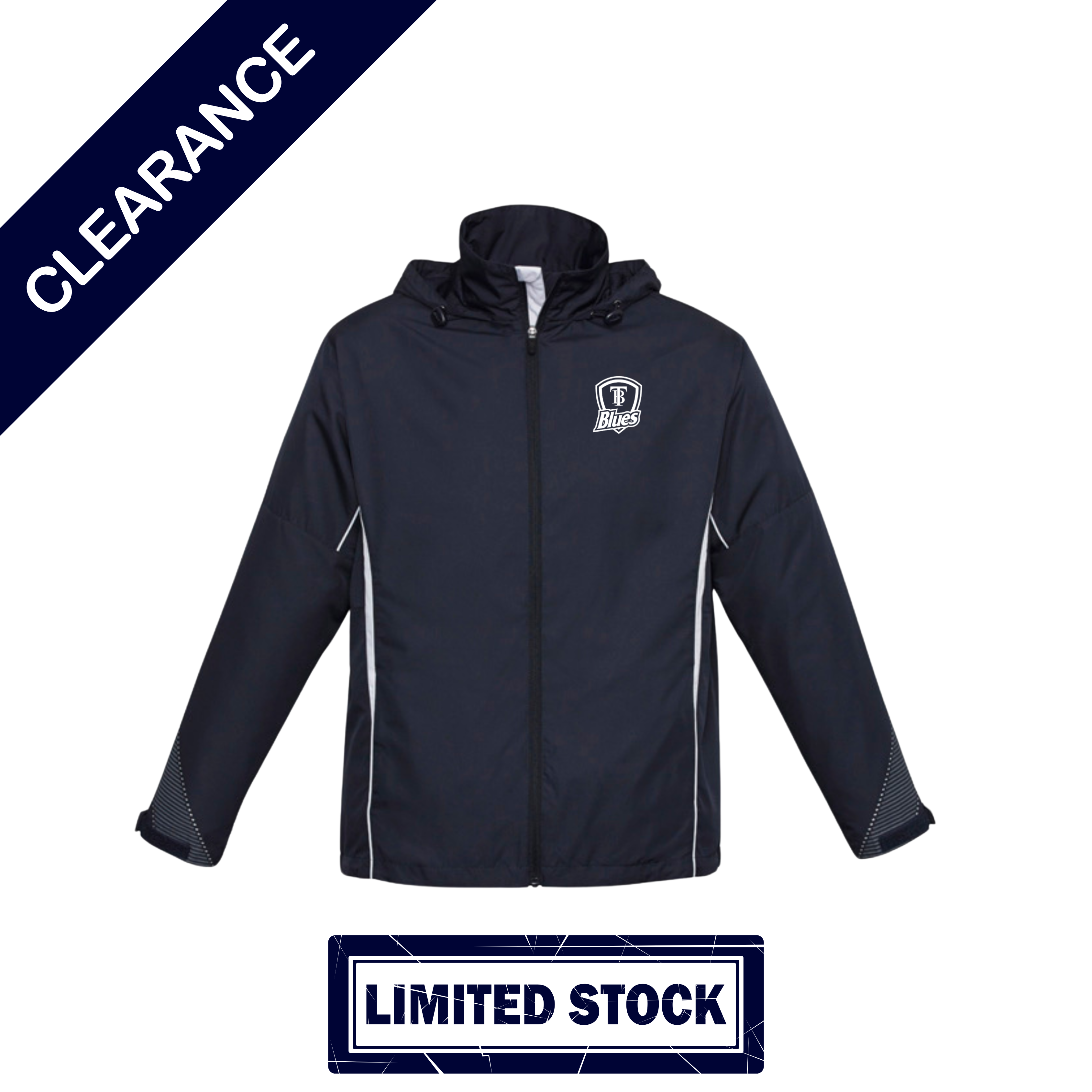 Tumby Bay Blues Kids Razor Team Jacket Logo Embroidered Navy J408K