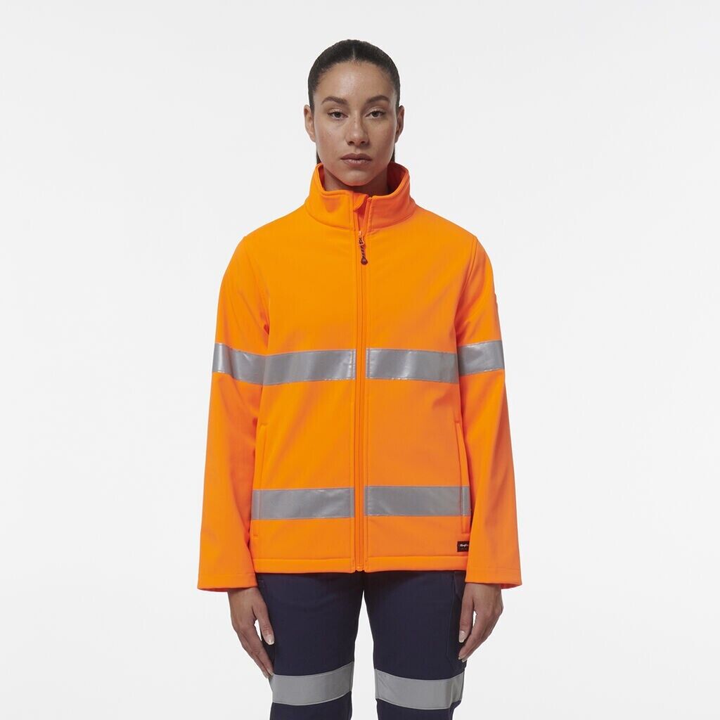 KingGee Womens 2 Packs Reflective Stretch Softshell Safety Work Jacket K45007