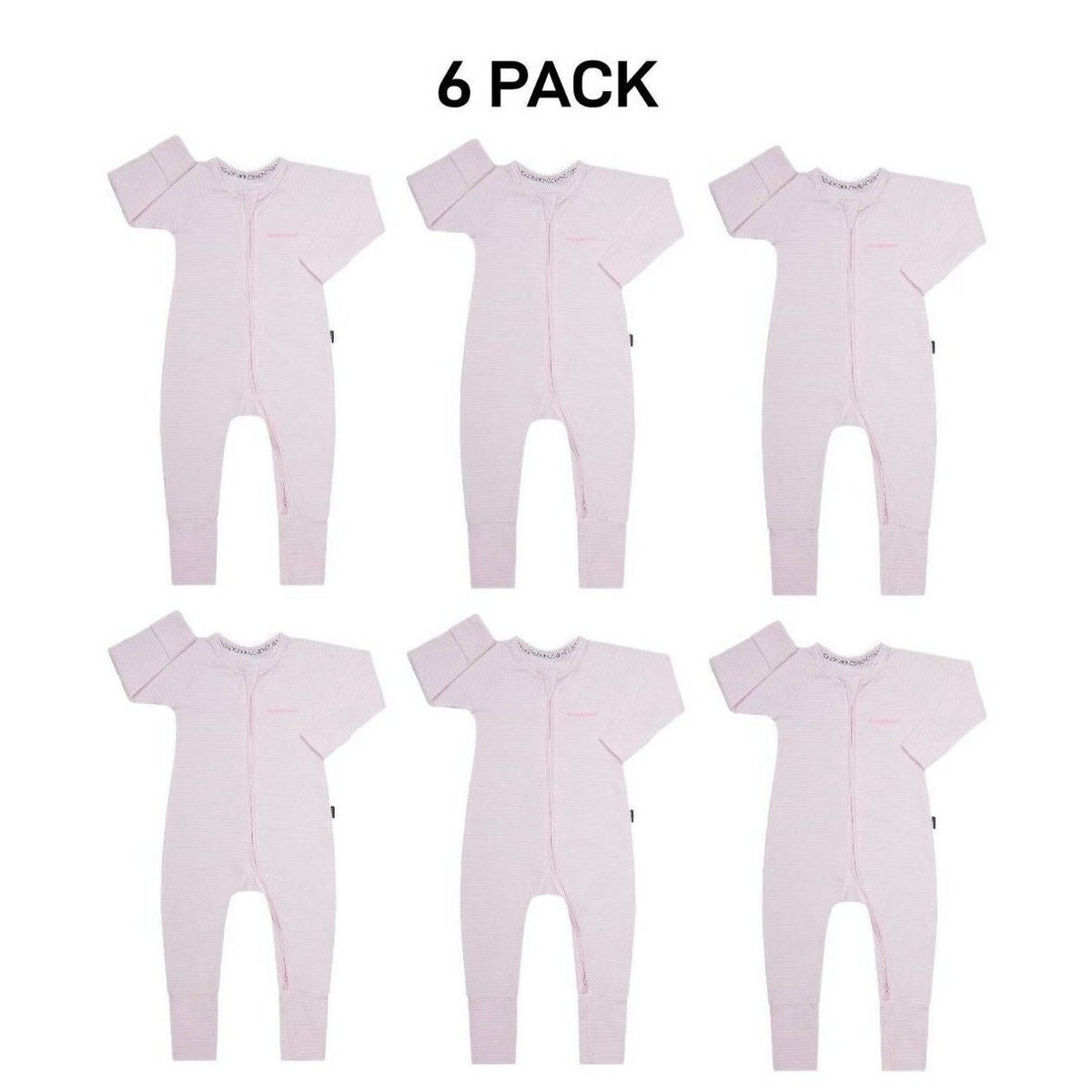 Bonds Baby Wondersuit Two-way Zip Soft Cosy & Stretchable Fabric 6 Pack BZDYM