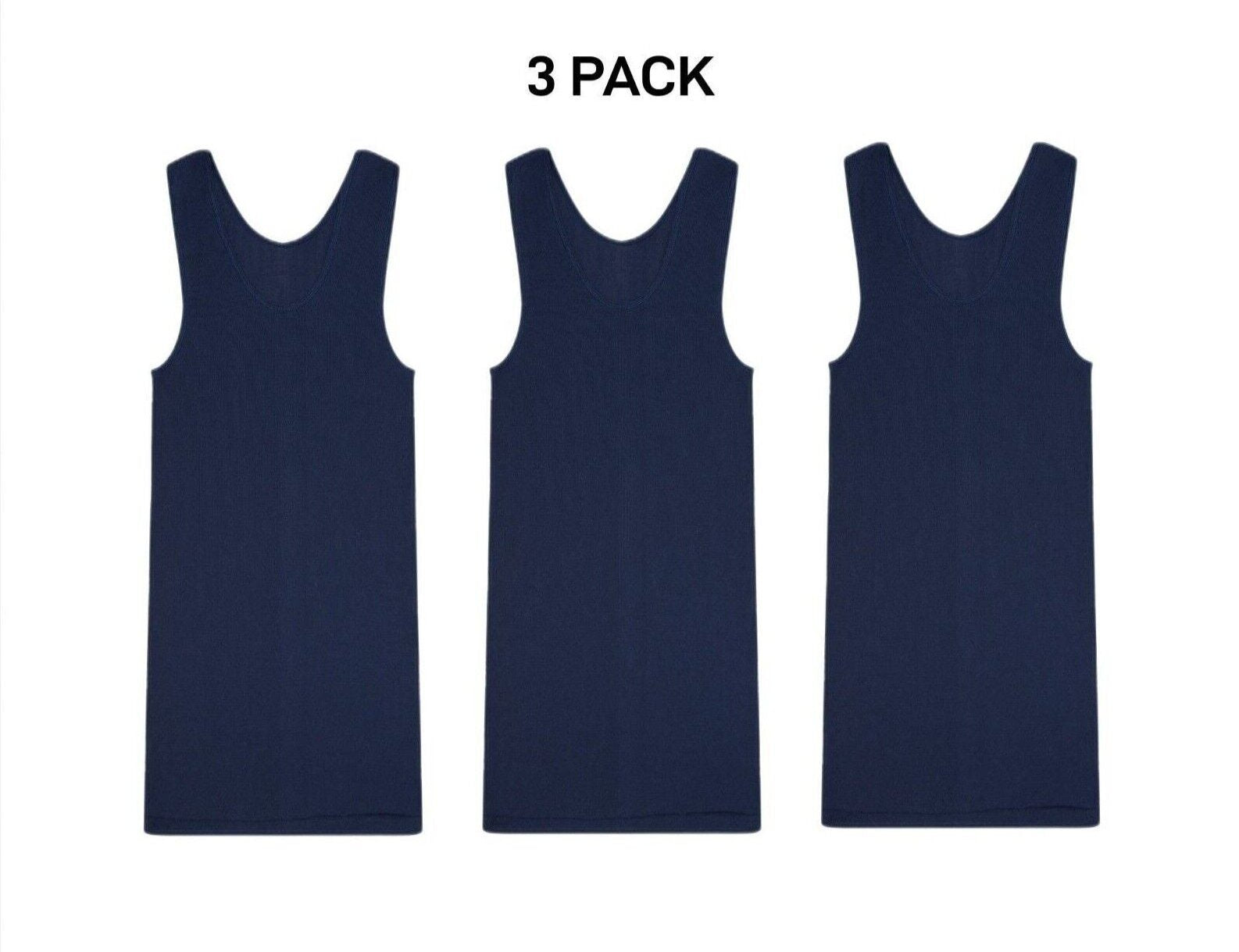 Bonds Mens Chesty Cotton Singlets Underwear Singlet Ribbed Cotton 3 Pack M757P