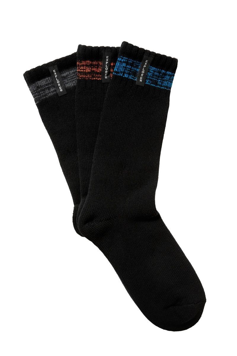 Bonds Mens Explorer All Seasons Cotton Crew Socks Durable & Comfy 6 Pack SYQY3N