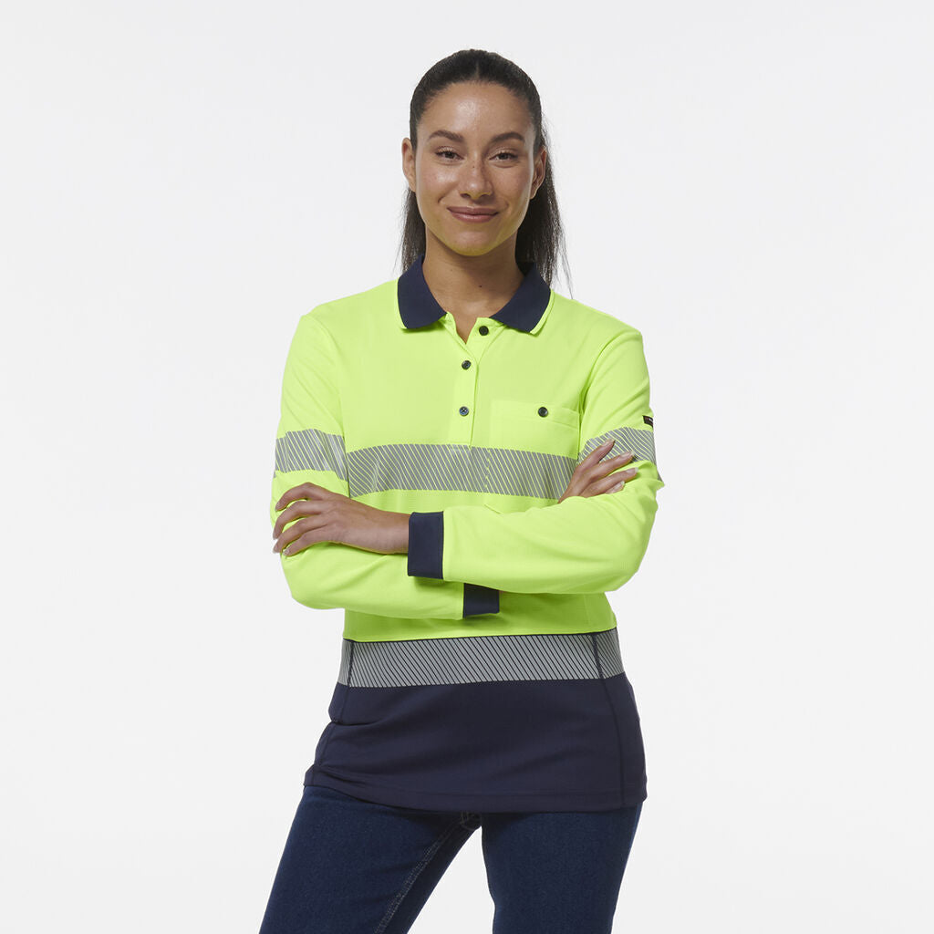 KingGee Womens Workcool Hyperfreeze Spliced With Segmented Tape K44223-Collins Clothing Co