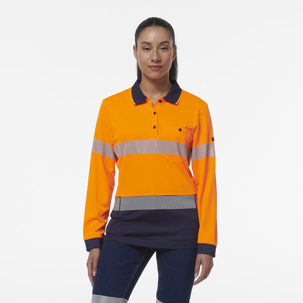 KingGee Womens Workcool Hyperfreeze Spliced With Segmented Tape K44223-Collins Clothing Co