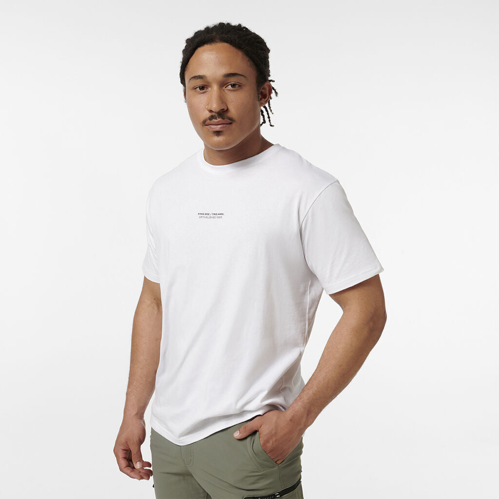 KINGGEE Mens Trademark Graphic Print Crew Neck Tee AUS Cotton Tshirt K14009-Collins Clothing Co