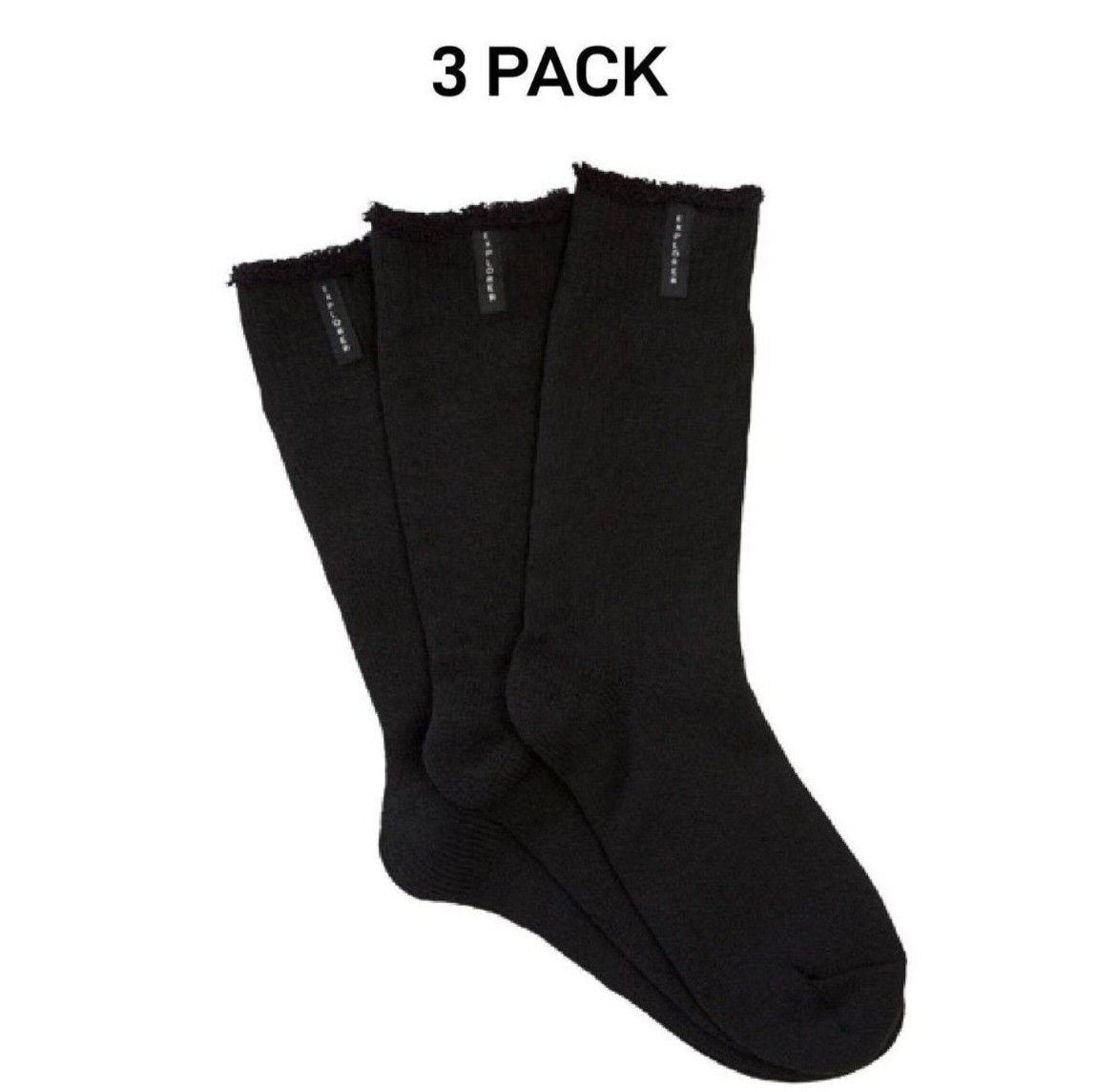 Bonds Mens Explorer Original Wool Crew Socks Comfy Durability 3 Pack SYNW3W