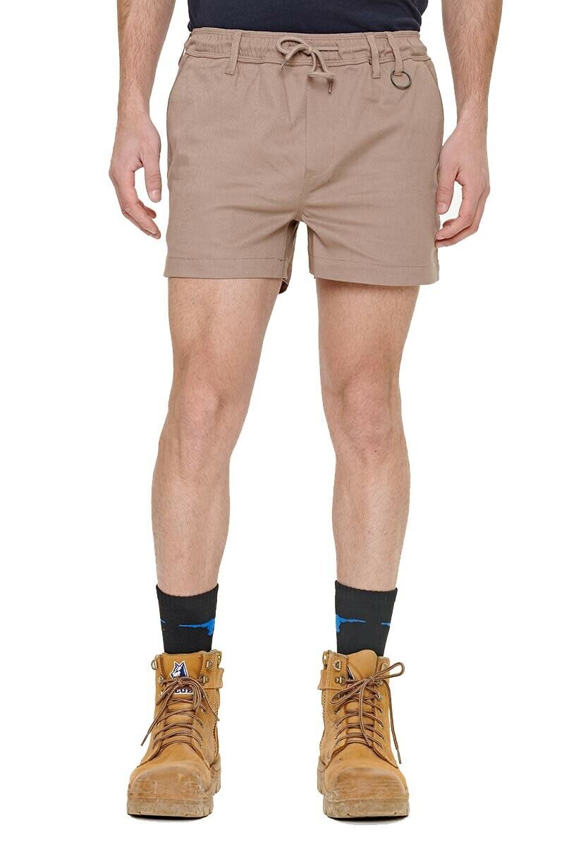 SALE Elwood Mens Elastic Basic Short Summer Stretch Comfortable Workwear EWD206-Collins Clothing Co