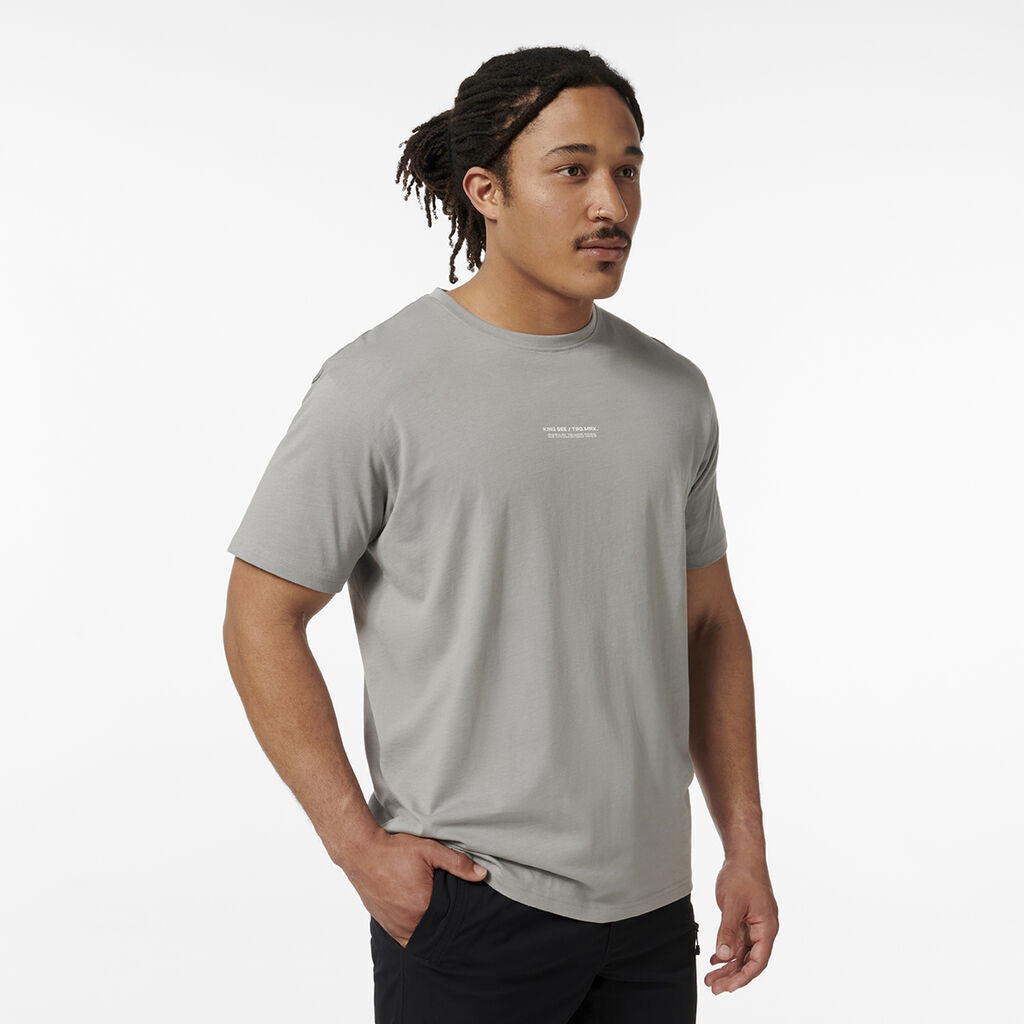 KINGGEE Mens Trademark Graphic Print Crew Neck Tee AUS Cotton Tshirt K14009-Collins Clothing Co