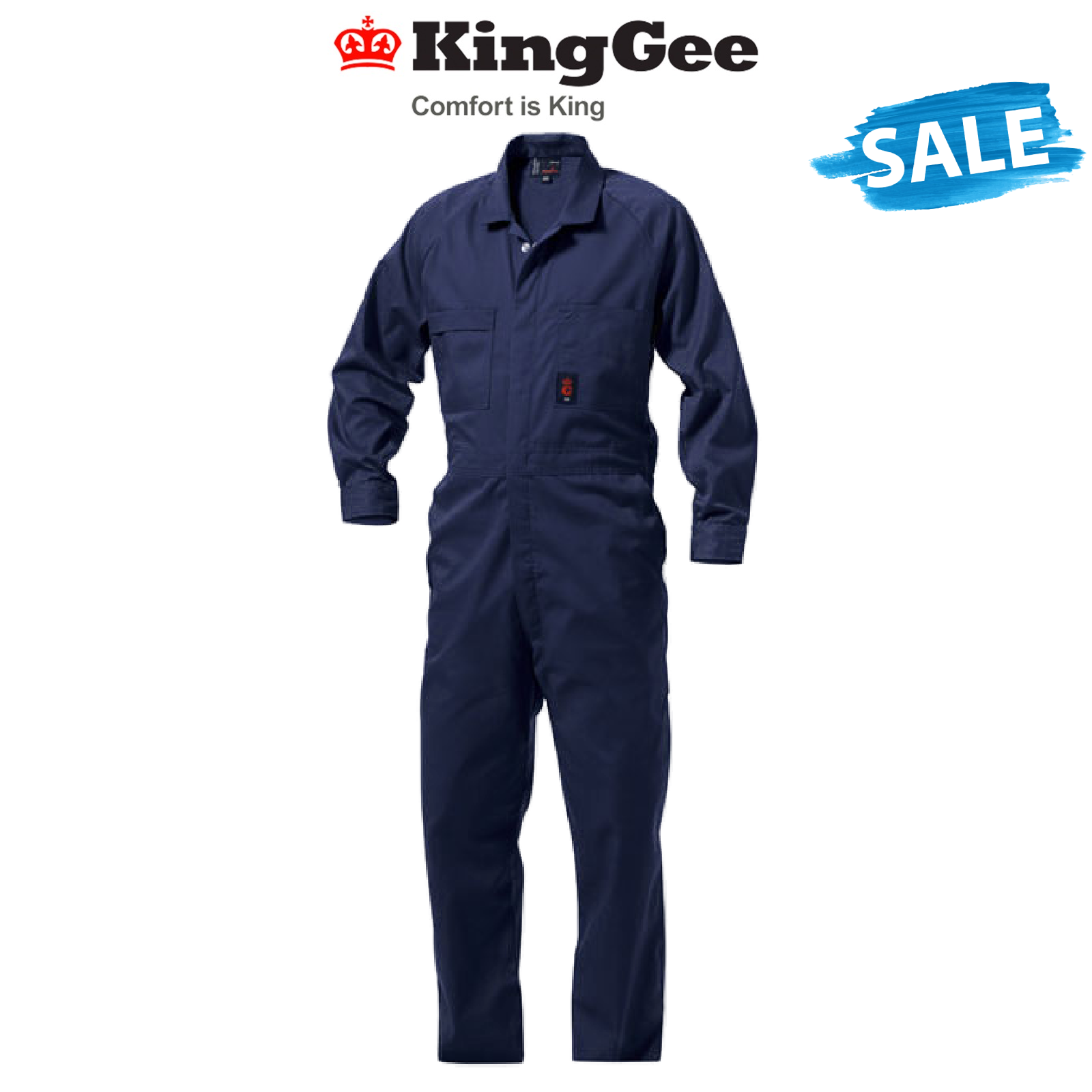 SALE KingGee Polycotton Combo Overall Coverall Work Safety Nickel Stud K01190
