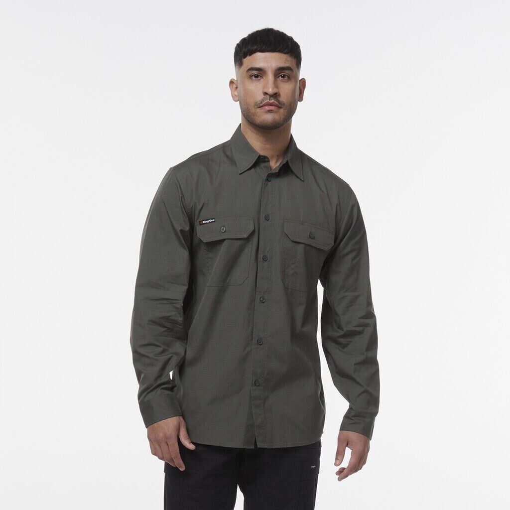 KINGGEE Mens Workcool Lightweight Workshirt Vented Breathable Shirt K14031-Collins Clothing Co