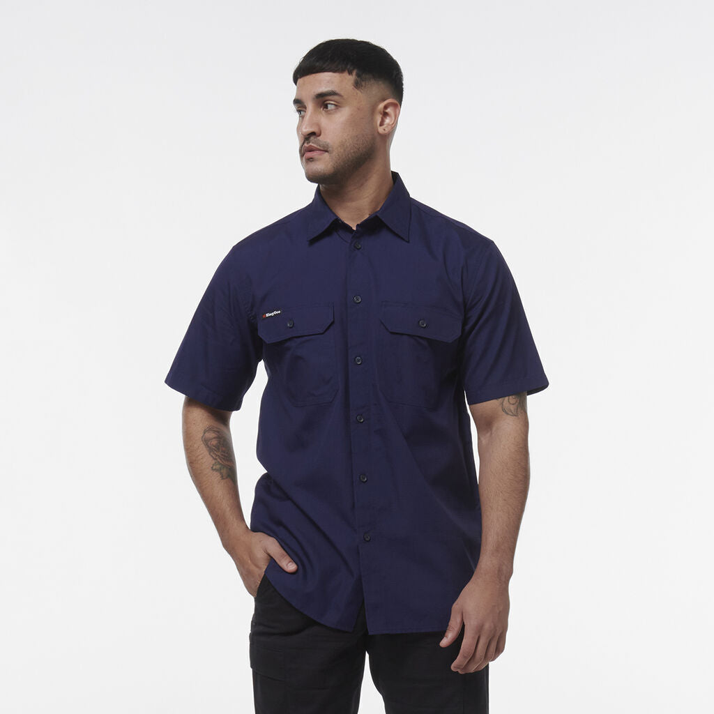 KINGGEE Mens Vented Workcool Breathable Pockets Lightweight Shirt K14030-Collins Clothing Co