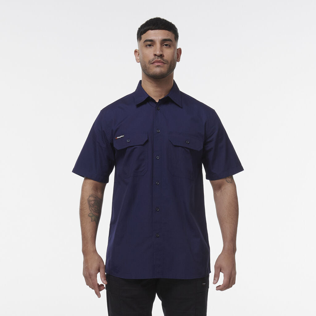 KINGGEE Mens Vented Workcool Breathable Pockets Lightweight Shirt K14030-Collins Clothing Co