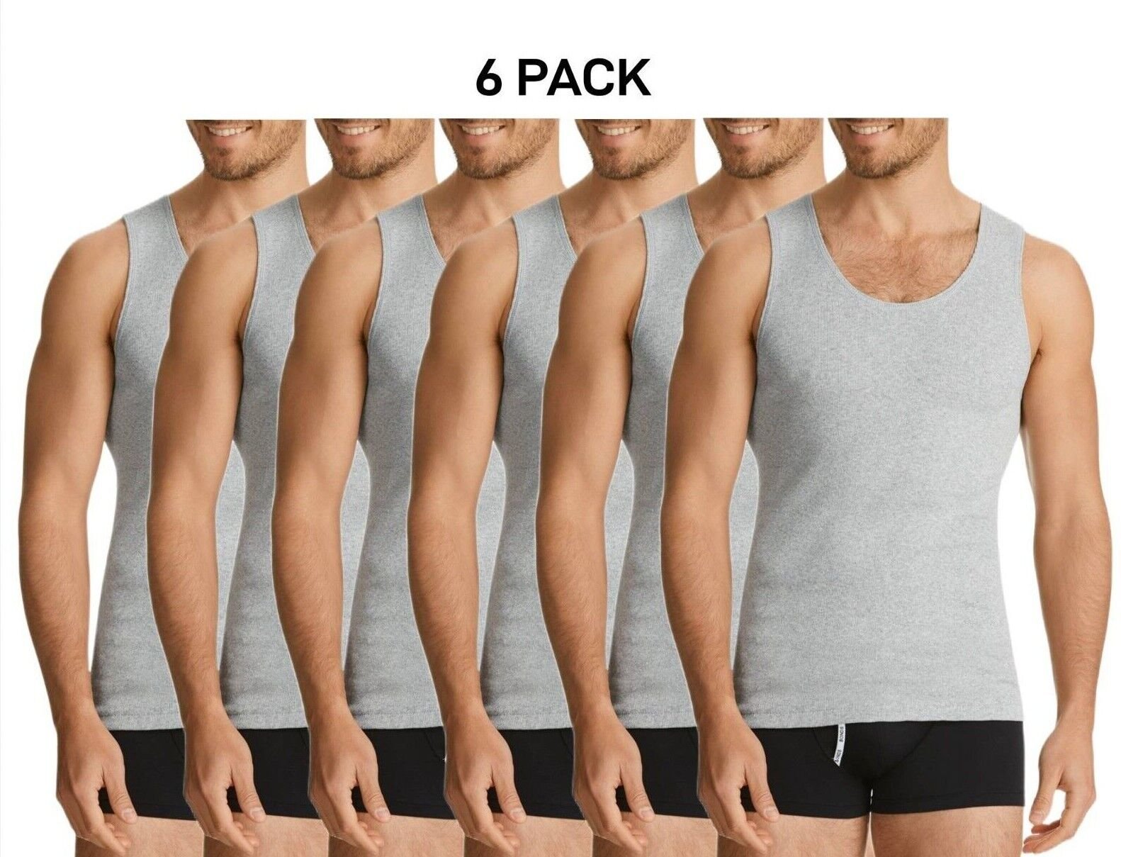 Bonds Mens Chesty Singlets Cotton Side Seamfree Comfortable Fit 6 Pack M757O