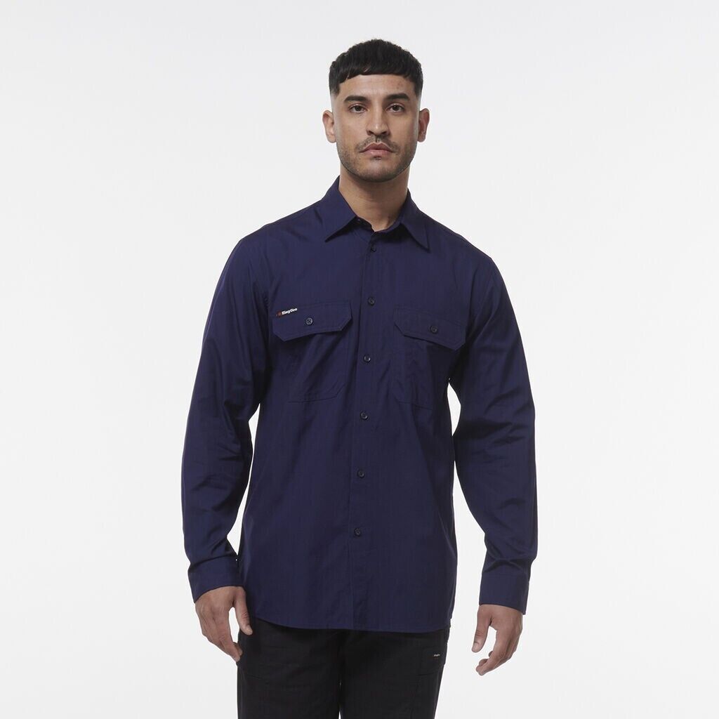 KINGGEE Mens Workcool Lightweight Workshirt Vented Breathable Shirt K14031-Collins Clothing Co