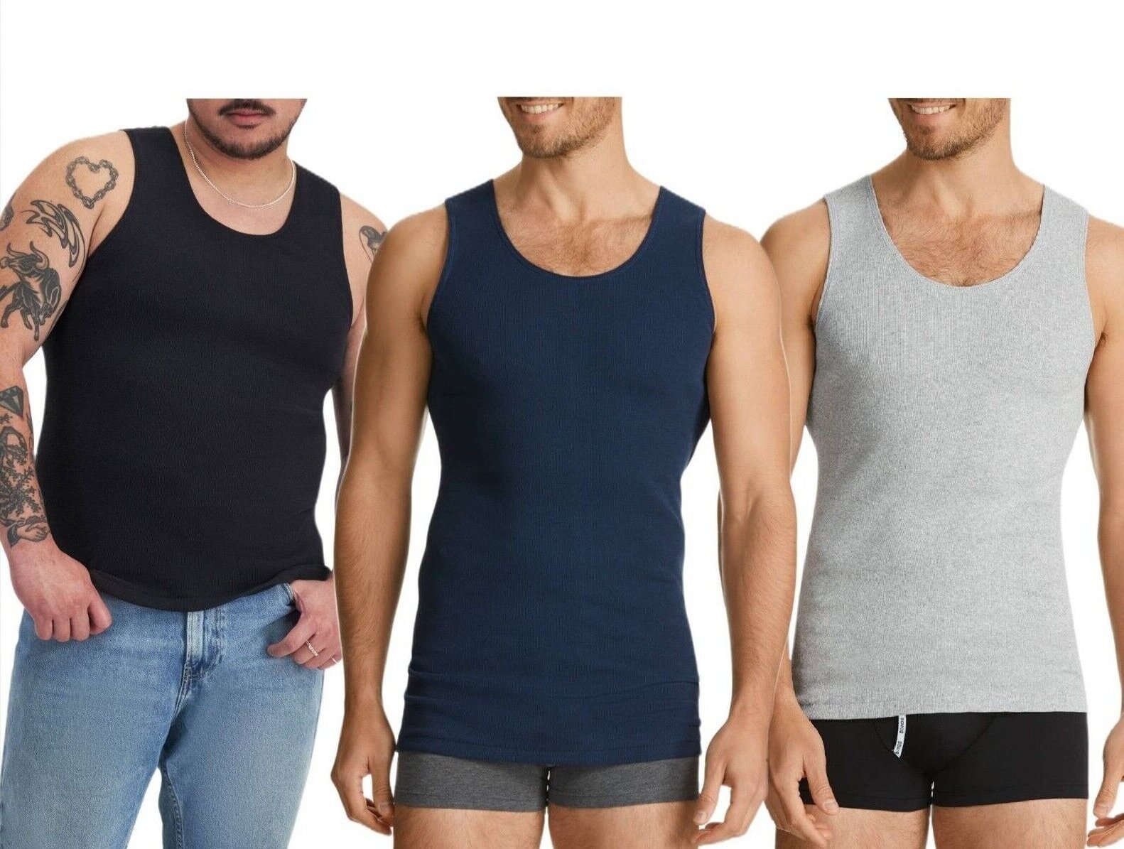 Bonds Mens Chesty Singlets Cotton Side Seamfree Comfortable Fit M757O
