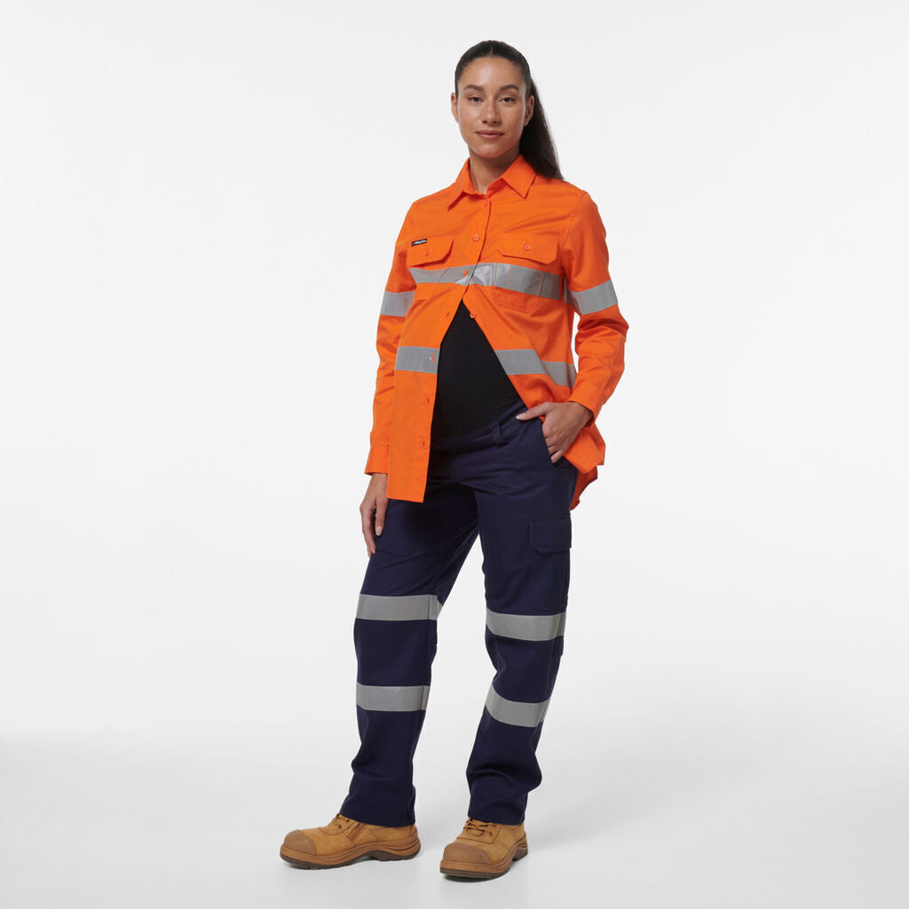 KingGee Womens Safety WorkCool Maternity Reflective Bio Motion Pant K43007-Collins Clothing Co