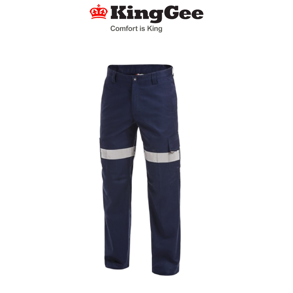 KingGee Men's Reflective Drill Pants K53010 main image 0