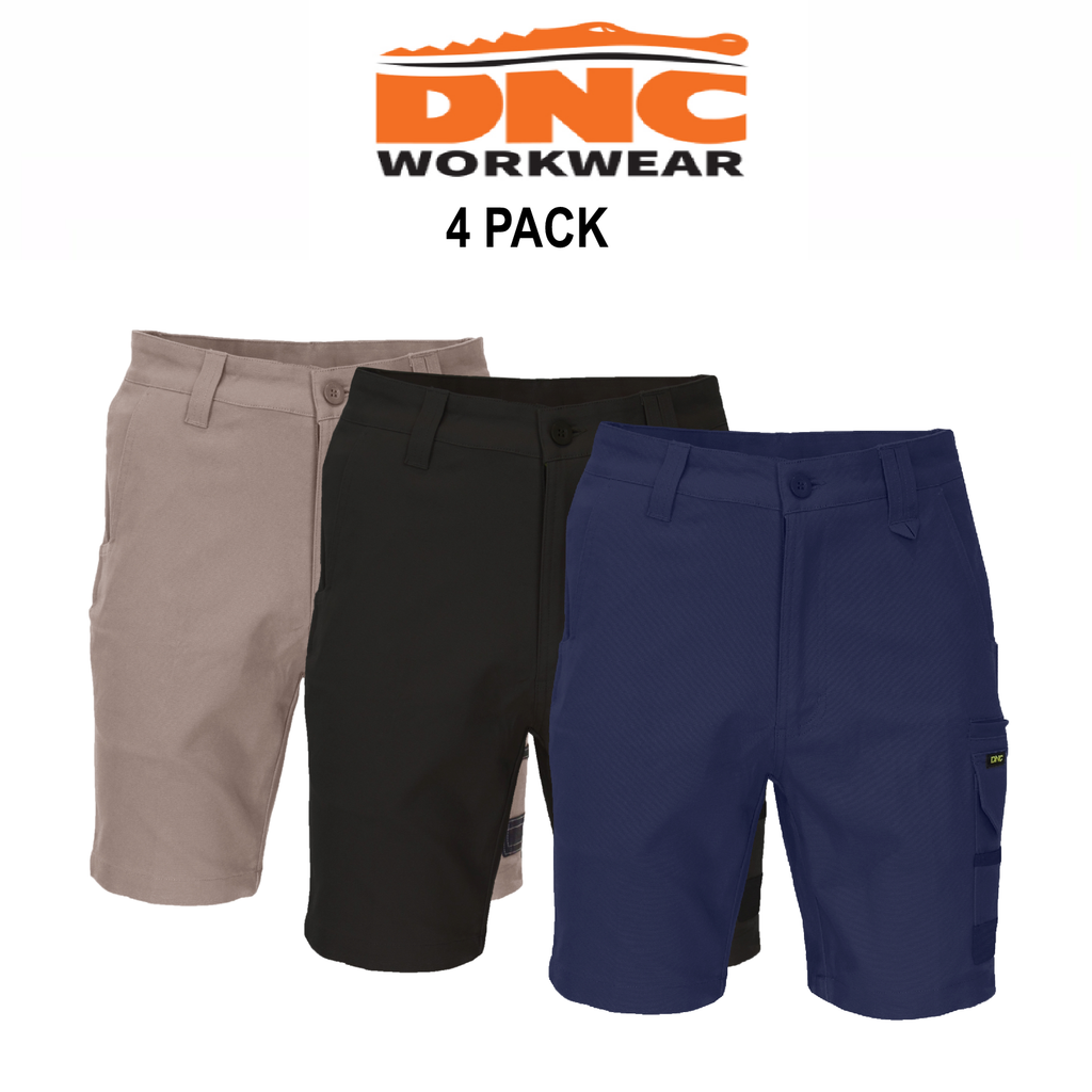 Dnc Workwear Ripstop Tradies Cargo Shorts - 3383