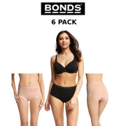Women Bonds Full Brief Invisitails High Waistline 6 PACK Comfy Underwear WZGGY