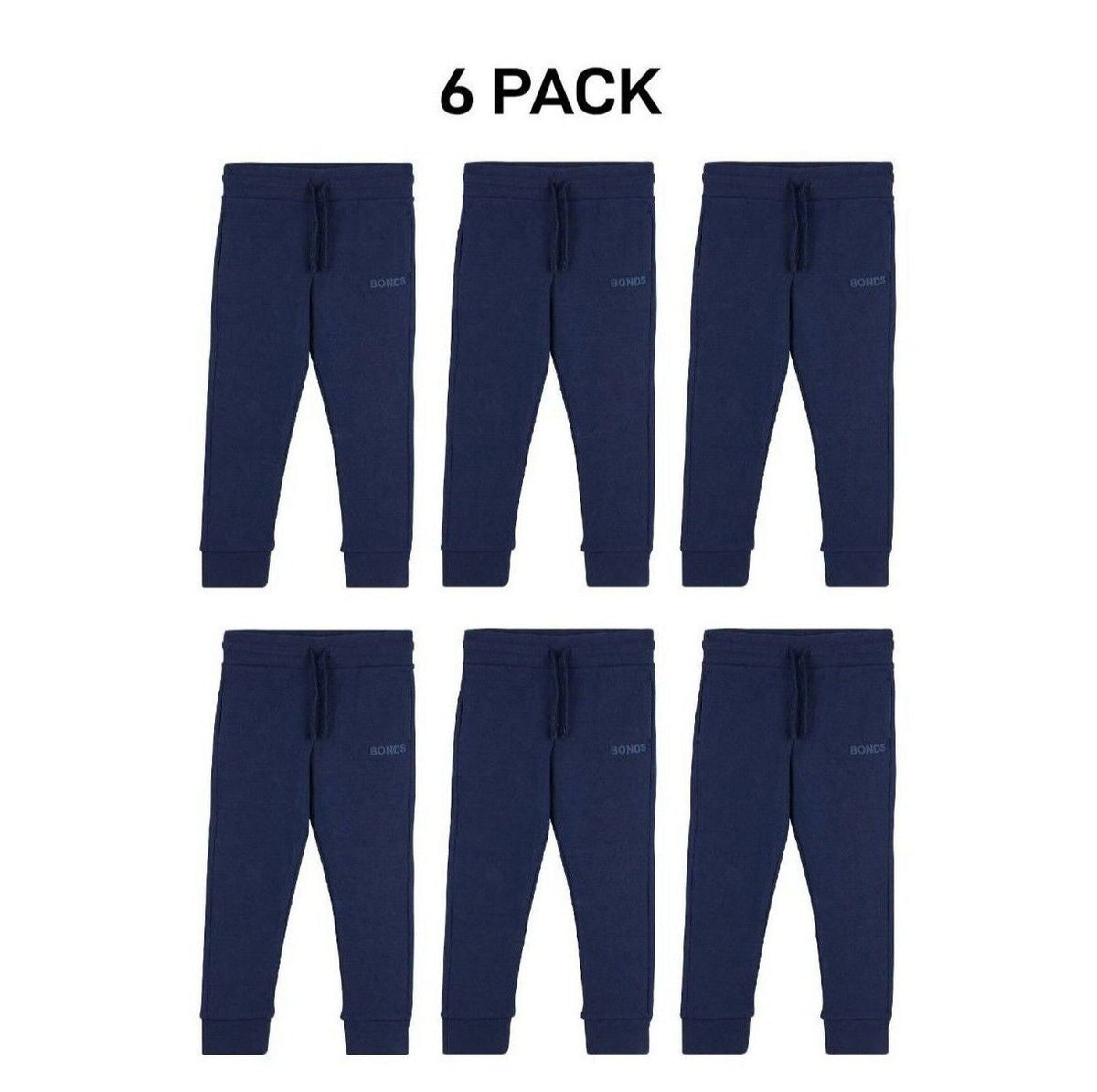 Bonds Baby Tech Sweats Trackie Lightweight and Warm Sporty Style 6 Pack KVQRA