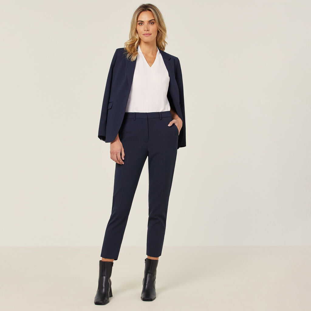 NNT Womens Crepe Stretch Comfortable Relaxed Lightweight Longline Jacket CAT1H8-Collins Clothing Co