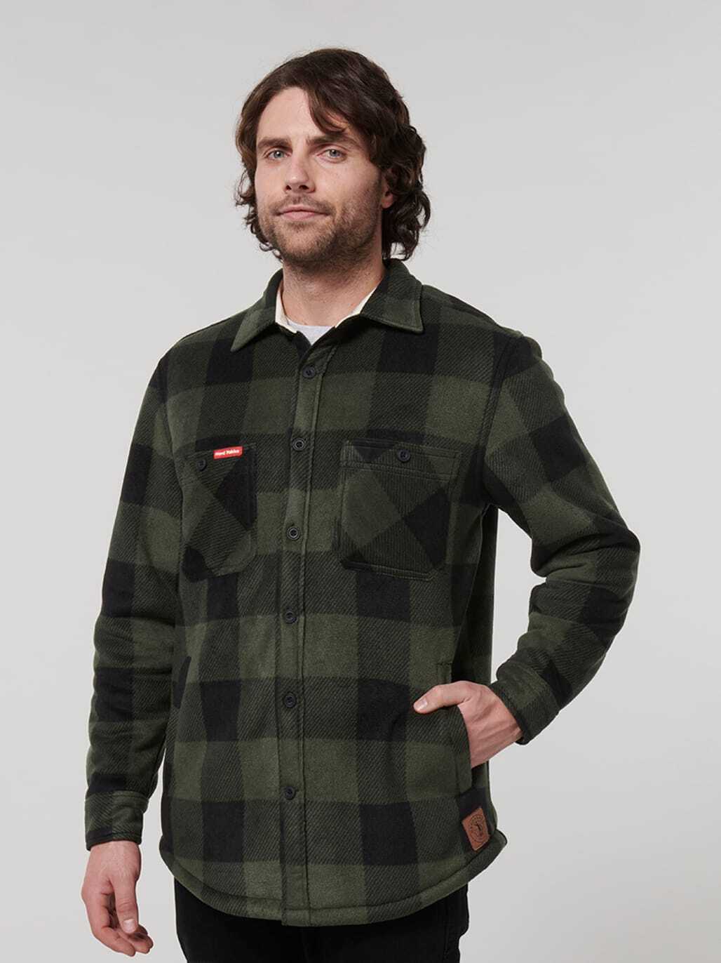 WINTER SALE! Hard Yakka Legends Sherpa Fleece Jacket Free Beanie Work Y06518