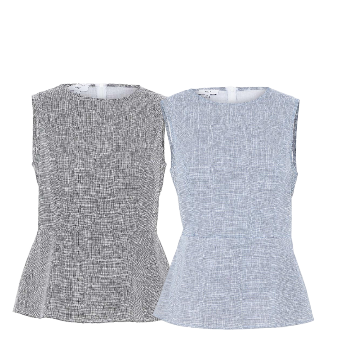 NNT Womens Avignon Abstract Sleeveless Shell Top Flattering Waist Comfort CATUK9-Collins Clothing Co