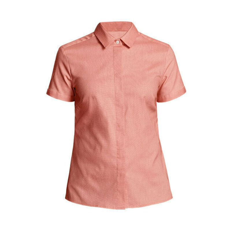 NNT Womens Short Cuff Band Sleeve Formal Shirt Tunic Classic Business CATU5J-Collins Clothing Co