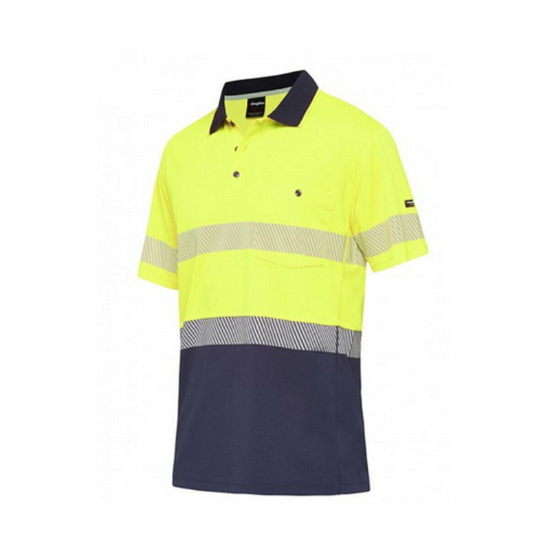 KingGee Men Workcool Hyperfreeze Shirt Top Polo Short Sleeve Taped Work K54215-Collins Clothing Co