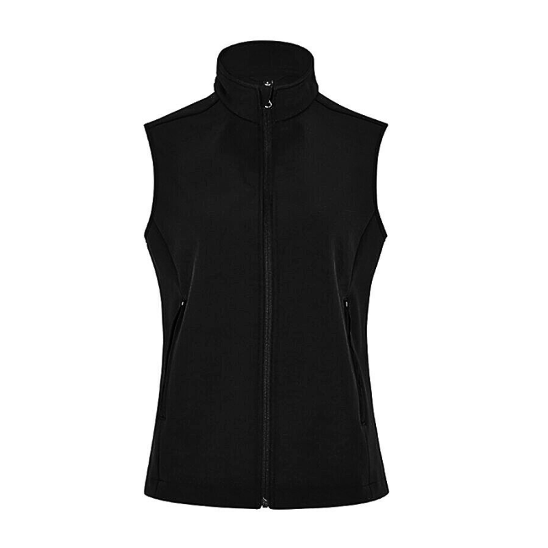 Womens NNT Ladies Warm Bonded Fleece Sleeveless Zip Vest Black Navy CAT748-Collins Clothing Co