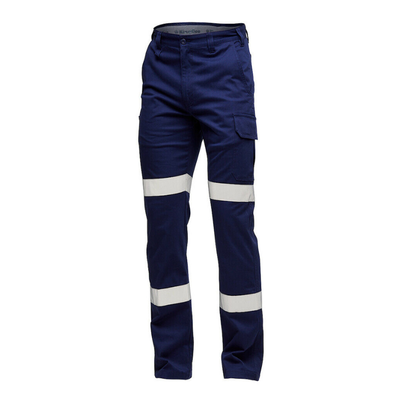 KingGee Mens Stretch Bio Motion Cargo Pants Cotton Work Safety Reflective K53018-Collins Clothing Co