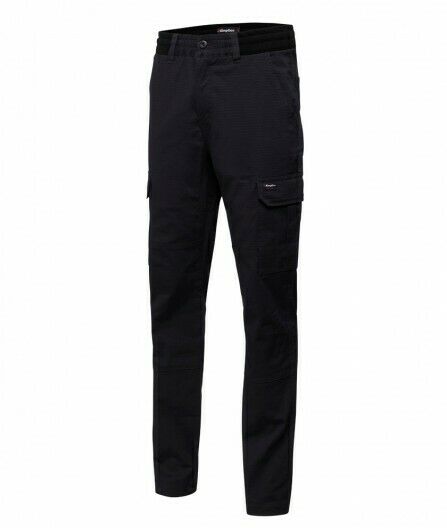 KingGee Mens Rib Comfy Waist Pant Tough Waistband Work Safety Drawstring K13005-Collins Clothing Co