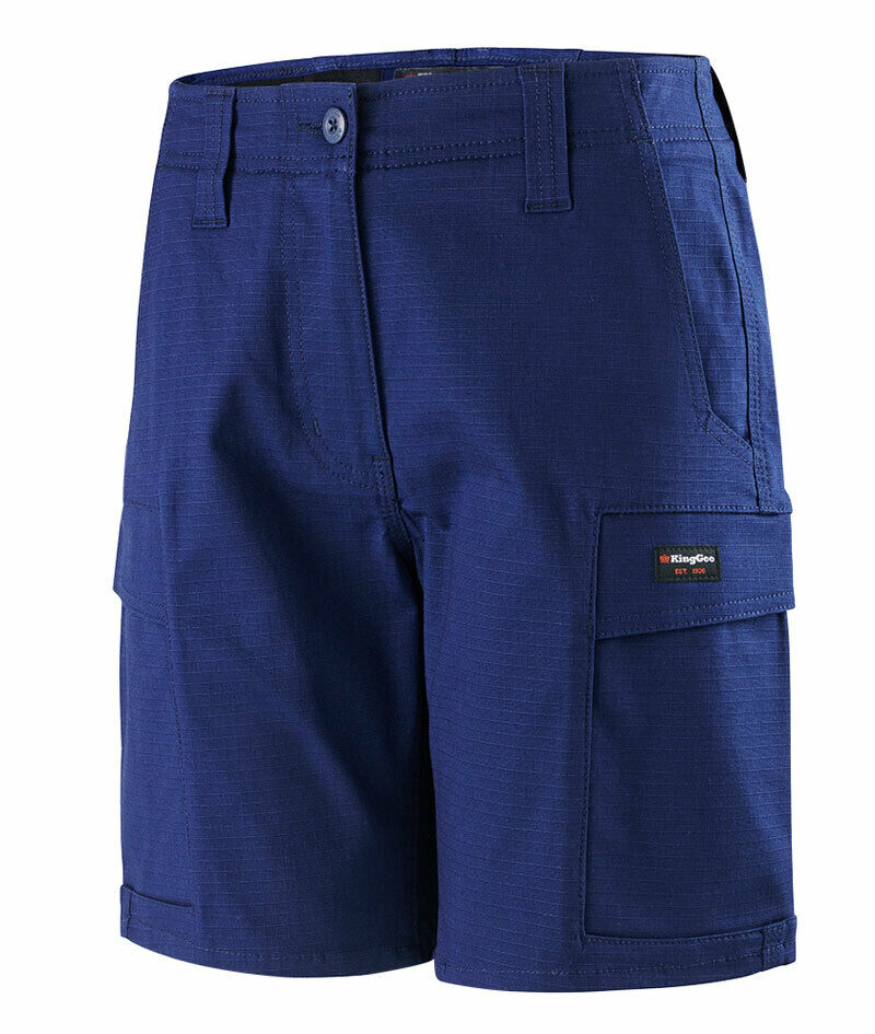 KingGee Womens Workcool Pro Shorts Comfort Stretch Waistband Work Safety K47008-Collins Clothing Co