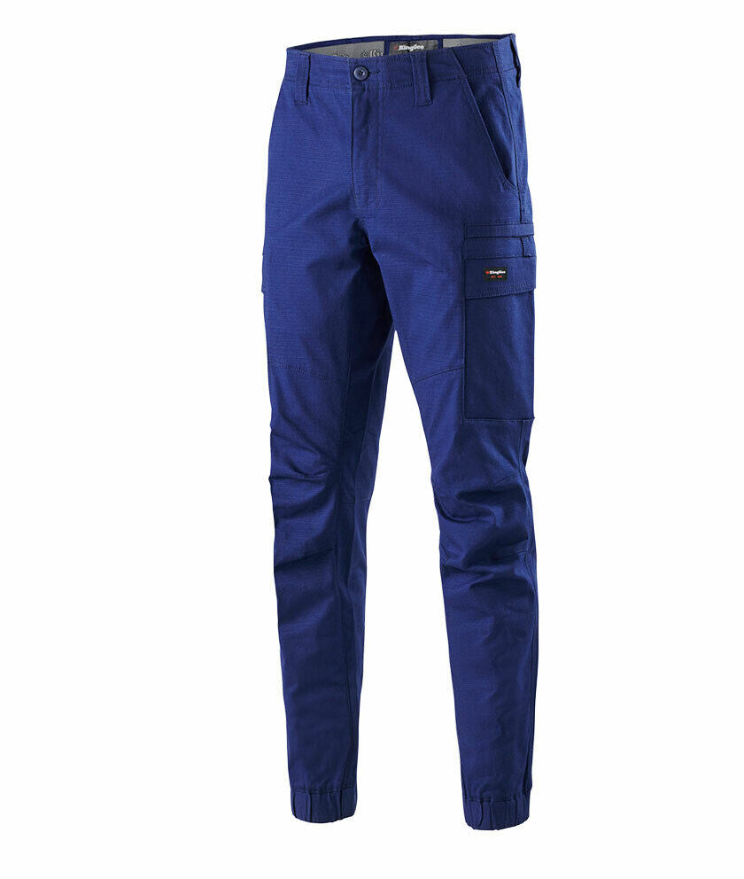 KingGee Mens Workcool Pro Cuff Pant Comfort Pants Cargo Stretch Ripstop K13011-Collins Clothing Co