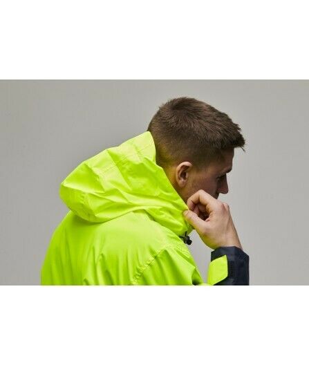 KingGee 4 in 1 Waterproof Jacket Fleece Insulated Hood Safety Hi-Vis K55300-Collins Clothing Co