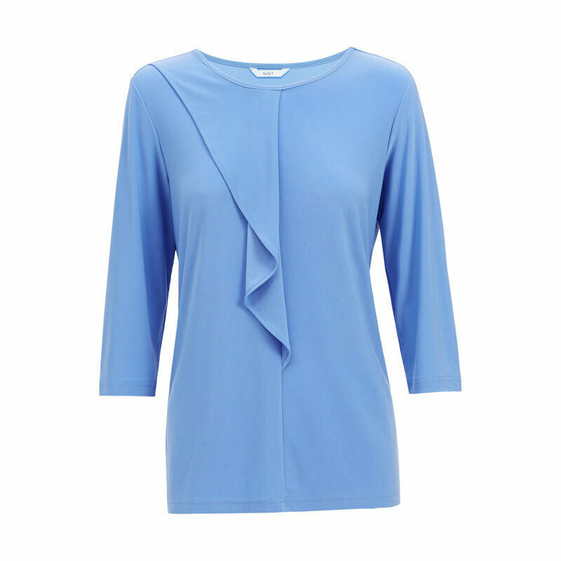 Womens NNT Blouse Soft Jersey 3/4 Round Neck T-Top Everyday Corporate Top CATU9Q-Collins Clothing Co
