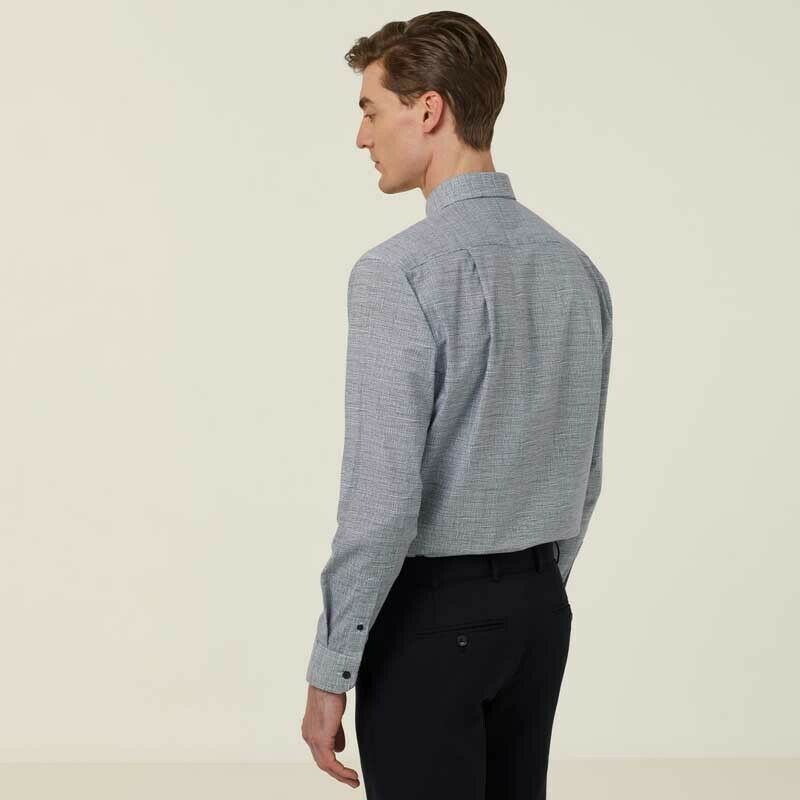 NNT Mens Avignon Abstract Stripe Long Sleeve Shirt Casual Fit Business CATJDC-Collins Clothing Co