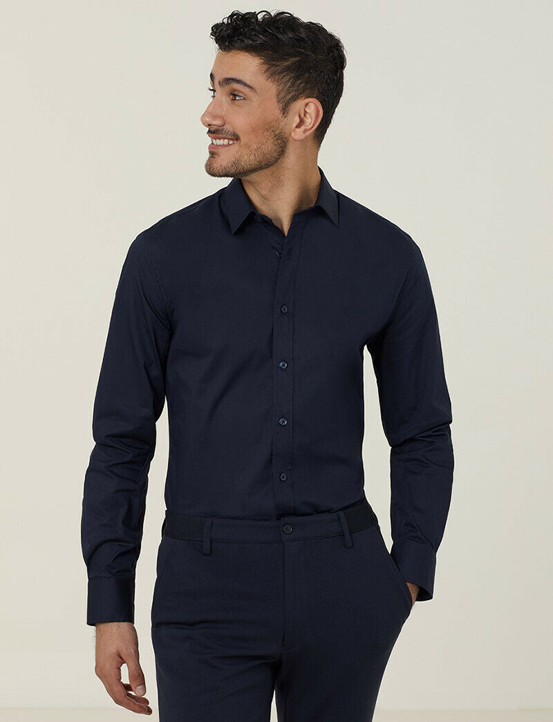 NNT Mens Business Long Sleeve Shirt Avignon Regular Fit Formal Shirts CATJDG-Collins Clothing Co