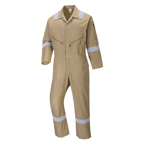 Portwest Iona Cotton Coverall Lightweight Reflective Taped Work Safety C814-Collins Clothing Co