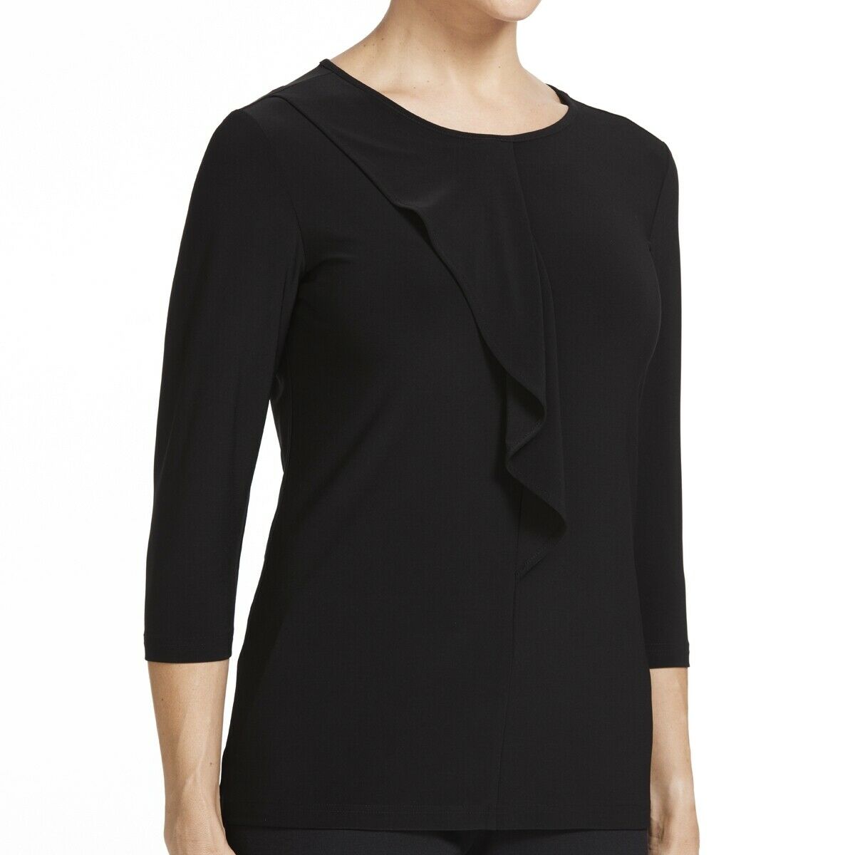 Womens NNT Blouse Soft Jersey 3/4 Round Neck T-Top Casual Corporate Top CATU9Q-Collins Clothing Co