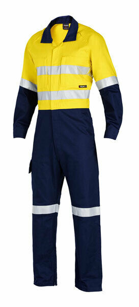 KingGee Mens WorkCool 2 Spliced Overall Work Comfy Safety Cotton Ripstop K51540-Collins Clothing Co