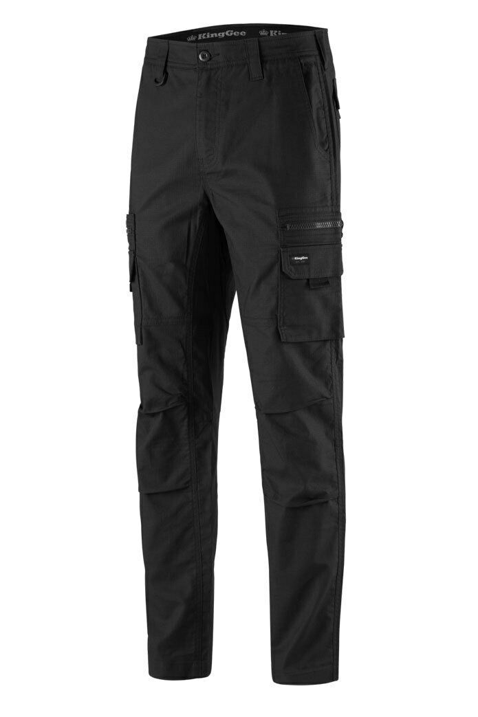 KingGee Mens N Force Pant Cotton Comfy Cargo Pants Work Stretch Denim K13001-Collins Clothing Co