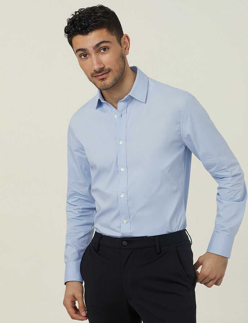 NNT Mens Business Long Sleeve Shirt Avignon Regular Fit Formal Shirts CATJDG-Collins Clothing Co