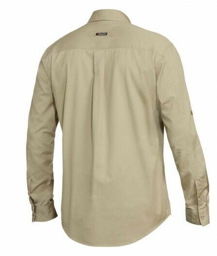 KingGee Mens Tradies Shirt L/S Fashioned Workwear Lightweight Breathable K14350-Collins Clothing Co