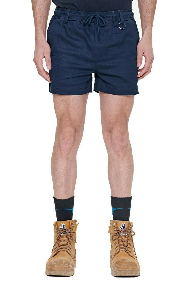 Elwood Mens Elastic Basic Short Summer Stretch Comfortable Workwear EWD206-Collins Clothing Co