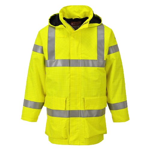 Portwest Mens Bizflame Rain Hi-Vis Multi Lite Jacket Flame Resistant Lining S774-Collins Clothing Co