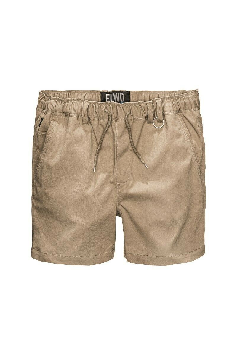 Elwood Mens Elastic Basic Short Summer Stretch Comfortable Workwear EWD204-Collins Clothing Co