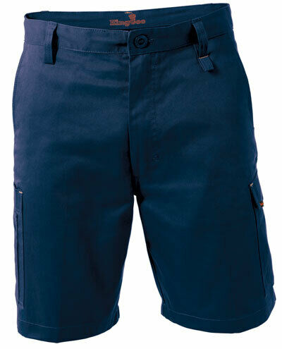 KingGee Mens Workcool 1 Shorts Workwear Modern Contoured Fit Cotton Comfy K17800-Collins Clothing Co