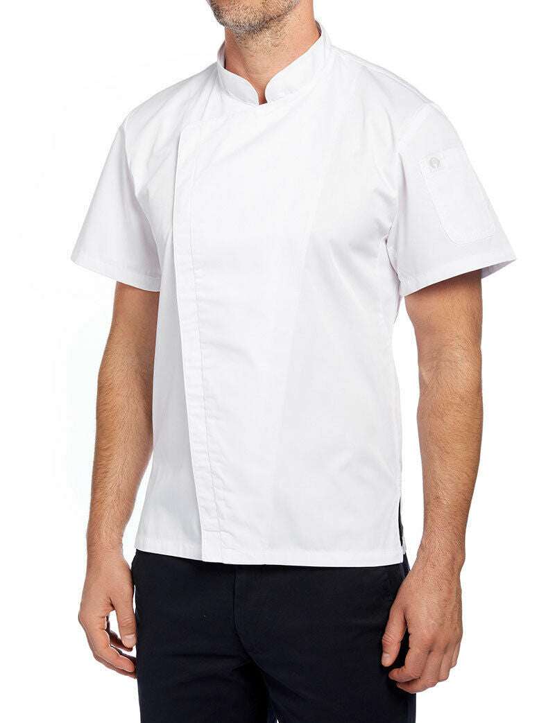 NNT Unisex Adults Cannes Press Stud Front Jacket Chef Classic Fit Work CATP5L-Collins Clothing Co