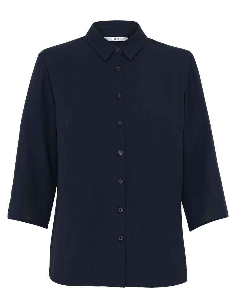 NNT Womens Business Georgie  3/4 Sleeve Pleat Back Formal Shirts Classic CATUKZ-Collins Clothing Co