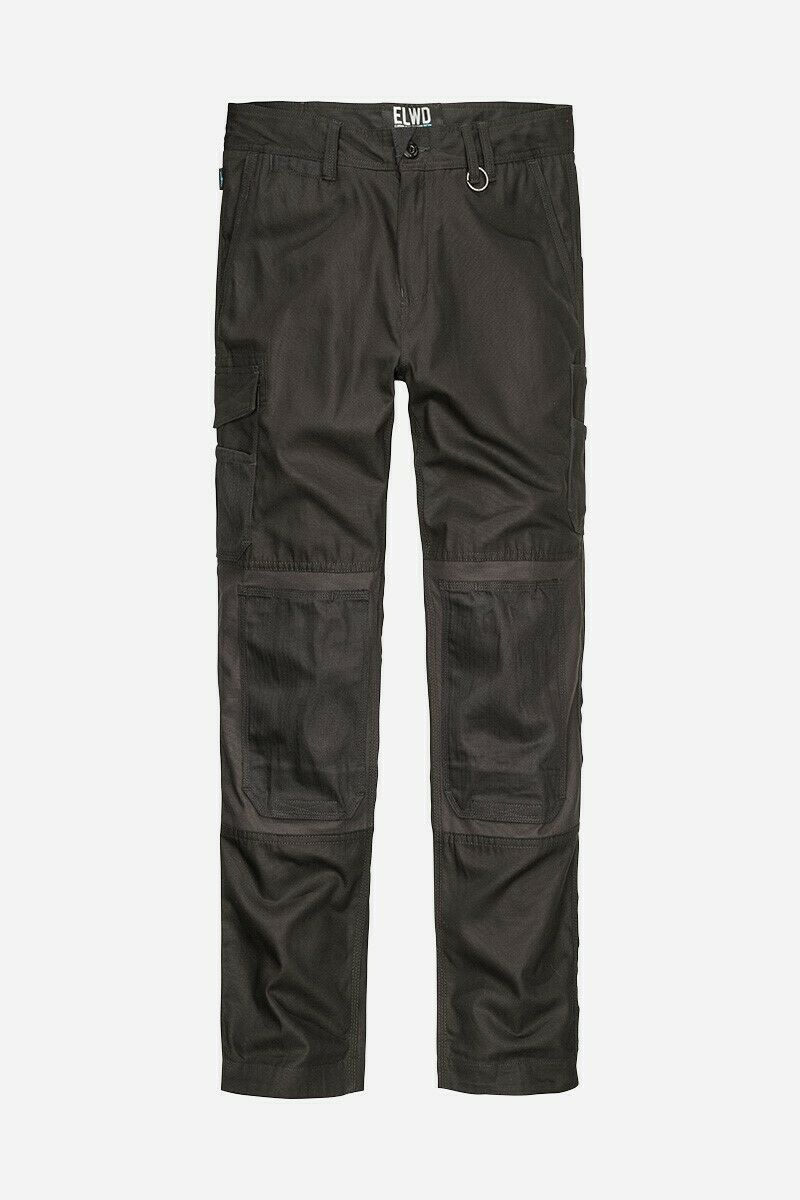 Mens Elwood Work Utility Pants Knee Panels Canvas Tradie Phone Pocket EWD101-Collins Clothing Co